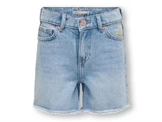 Kids ONLY cowboyshorts lys blå denim med broderi
